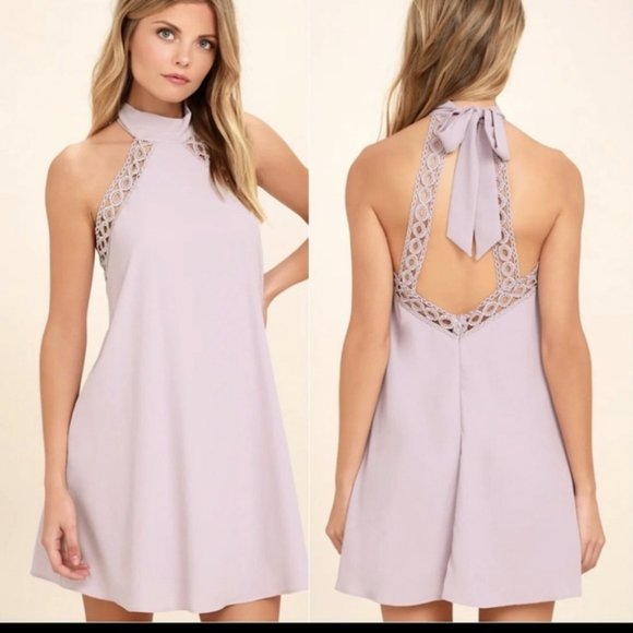 Lulu's Lavender Halter Shift Dress - Never Worn! - Picture 1 of 5